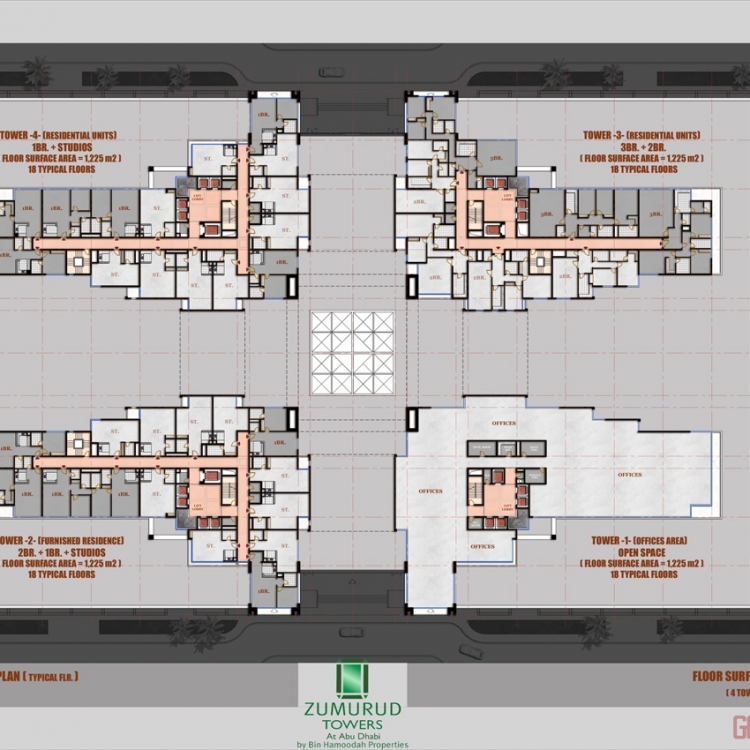 architect abu dhabi zumurud tower complex 4