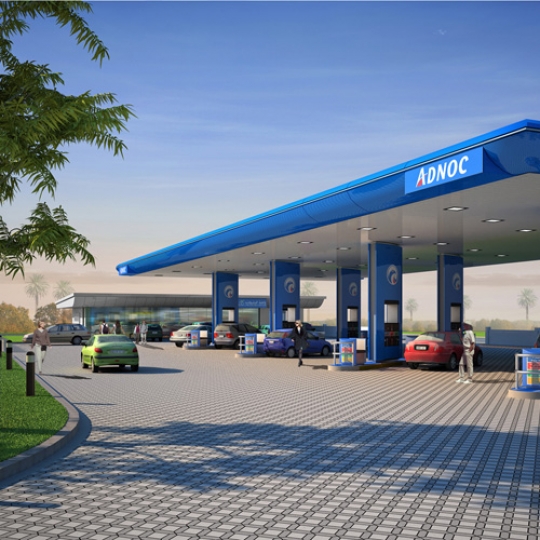 abu dhabi architect adnoc filling station k